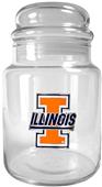 NCAA Illinois Fighting Illini Glass Candy Jar