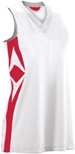WHITE/SCARLET