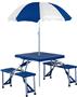 Picnic Plus Portable Folding Table with Umbrella