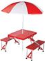 Picnic Plus Portable Folding Table with Umbrella