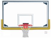 Gared Collegiate 72" Glass Baskeball Backboard Pkg Gared Collegiate 72" Glass Baskeball Backboard Pkg