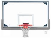 Gared Collegiate 72" Glass Baskeball Backboard Pkg Gared Collegiate 72" Glass Baskeball Backboard Pkg