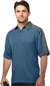 TRI MOUNTAIN Camino Jacquard Knit 1/4 Zip Polo