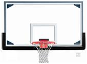Gared Master 72" Glass Baskeball Backboard Pkg Gared Master 72" Glass Baskeball Backboard Pkg