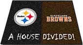 Fan Mats Steelers-Browns House Divided Mat