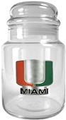 NCAA Miami Hurricanes Glass Candy Jar