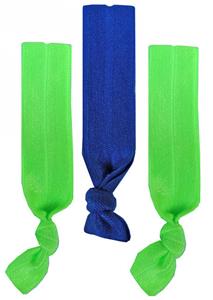 2 FLUORESCENT LIME / 1 ROYAL BLUE HAIRTIE