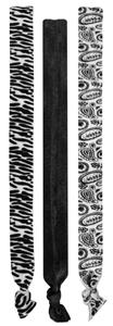 BW ZEBRA/SOLID BLACK/BW PAISLEY PRINT