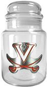 NCAA Virginia Cavaliers Glass Candy Jar