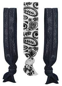 1 BW PAISLEY PRINT/2 BLACK