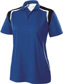 Holloway Catalyst Ladies Textured Stripe Polo