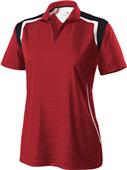 Holloway Catalyst Ladies Textured Stripe Polo