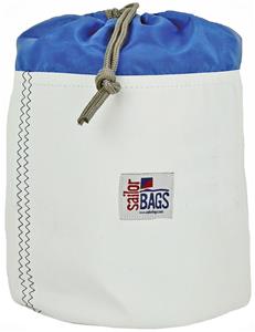 MEDIUM WHITE BAG/BLUE TOP