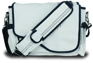 WHITE/BLUE TRIM