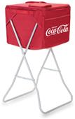 Picnic Time Coca Cola Party Cube Cooler with Stand