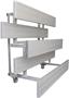 Gared Single Foot Tip N' Roll Aluminum Bleachers