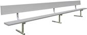 Gared Portable Aluminum Benches with Backs Gared Portable Aluminum Benches with Backs