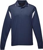 TRI MOUNTAIN Mens Action Long Sleeve Polo TRI MOUNTAIN Mens Action Long Sleeve Polo