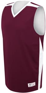Outside: MAROON, Inside: WHITE