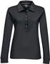 Long Sleeve Stamina Womens Waffle Knit Polo