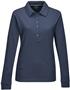 Long Sleeve Stamina Womens Waffle Knit Polo