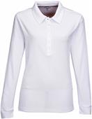 Long Sleeve Stamina Womens Waffle Knit Polo Long Sleeve Stamina Womens Waffle Knit Polo