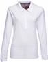 Long Sleeve Stamina Womens Waffle Knit Polo