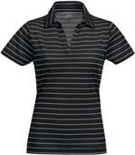 Tri Mountain Lady Dublin Poly Wide Stripe Polo