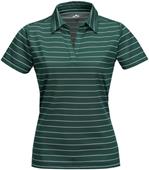 Tri Mountain Lady Dublin Poly Wide Stripe Polo