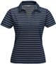 Tri Mountain Lady Dublin Poly Wide Stripe Polo