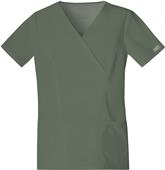 Cherokee Women's Mock Wrap Scrub Tops Cherokee Women's Mock Wrap Scrub Tops