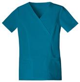 Cherokee Women's Mock Wrap Scrub Tops