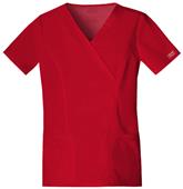 Cherokee Women's Mock Wrap Scrub Tops