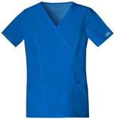 Cherokee Women's Mock Wrap Scrub Tops