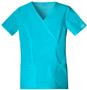 Cherokee Women's Mock Wrap Scrub Tops