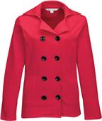 Lilac Bloom Womens Riley Fleece Peacoat