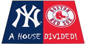 Fan Mats MLB Yankees/Red Sox House Divided Mat