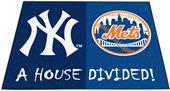 Fan Mats MLB Yankees/Mets House Divided Mat