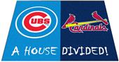 Fan Mats Cubs/Cardinals House Divided Mats