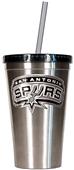 NBA Spurs 16oz Stainless Tumbler w/Straw