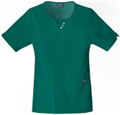 Cherokee Women's Round Scoop Neck Scrub Tops