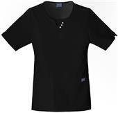 Cherokee Women's Round Scoop Neck Scrub Tops