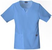 Cherokee Women's Round Scoop Neck Scrub Tops