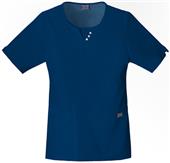 Cherokee Women's Round Scoop Neck Scrub Tops