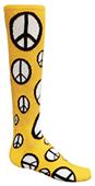 Red Lion Peace Sign athletic socks