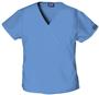 Cherokee Women's Mini Mock Wrap Scrub Tops