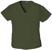 Cherokee Women's Mini Mock Wrap Scrub Tops