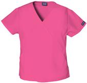 Cherokee Women's Mini Mock Wrap Scrub Tops
