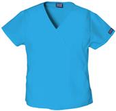 Cherokee Women's Mini Mock Wrap Scrub Tops