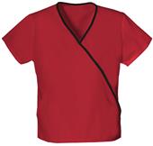 Cherokee Women's Mini Mock Wrap Scrub Top